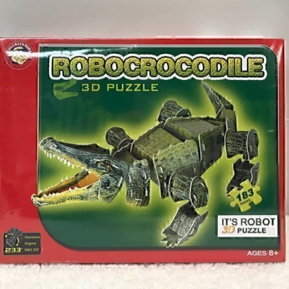 Chucklesnort "Robocrocodile" 3D Jigsaw Puzzle & Robot